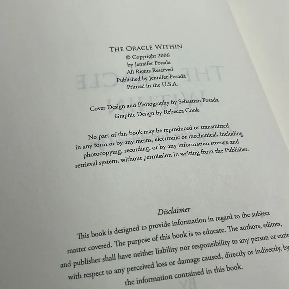 4/$20 The Oracle Within Living The Intuitive Life Paperback Book By J. Posada - Picture 3 of 10